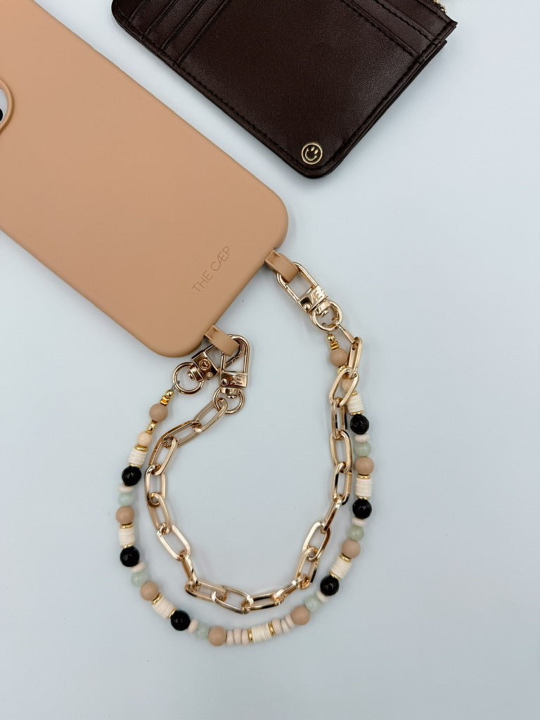 Gold Paperclip Phone Chain