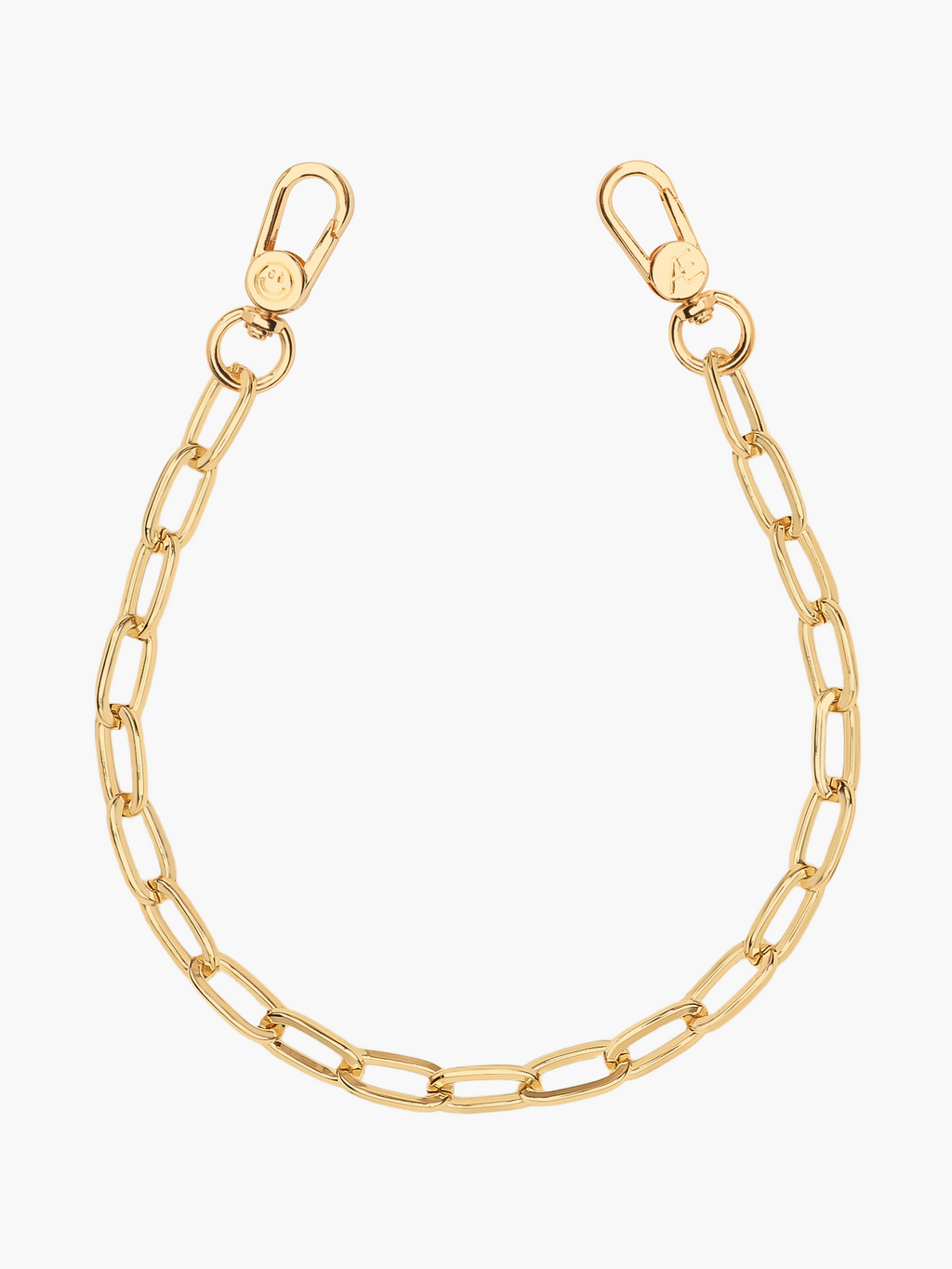 Gold Paperclip Phone Chain