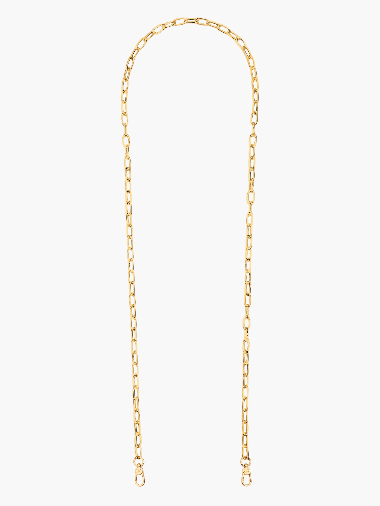 Gold Paperclip Phone Chain