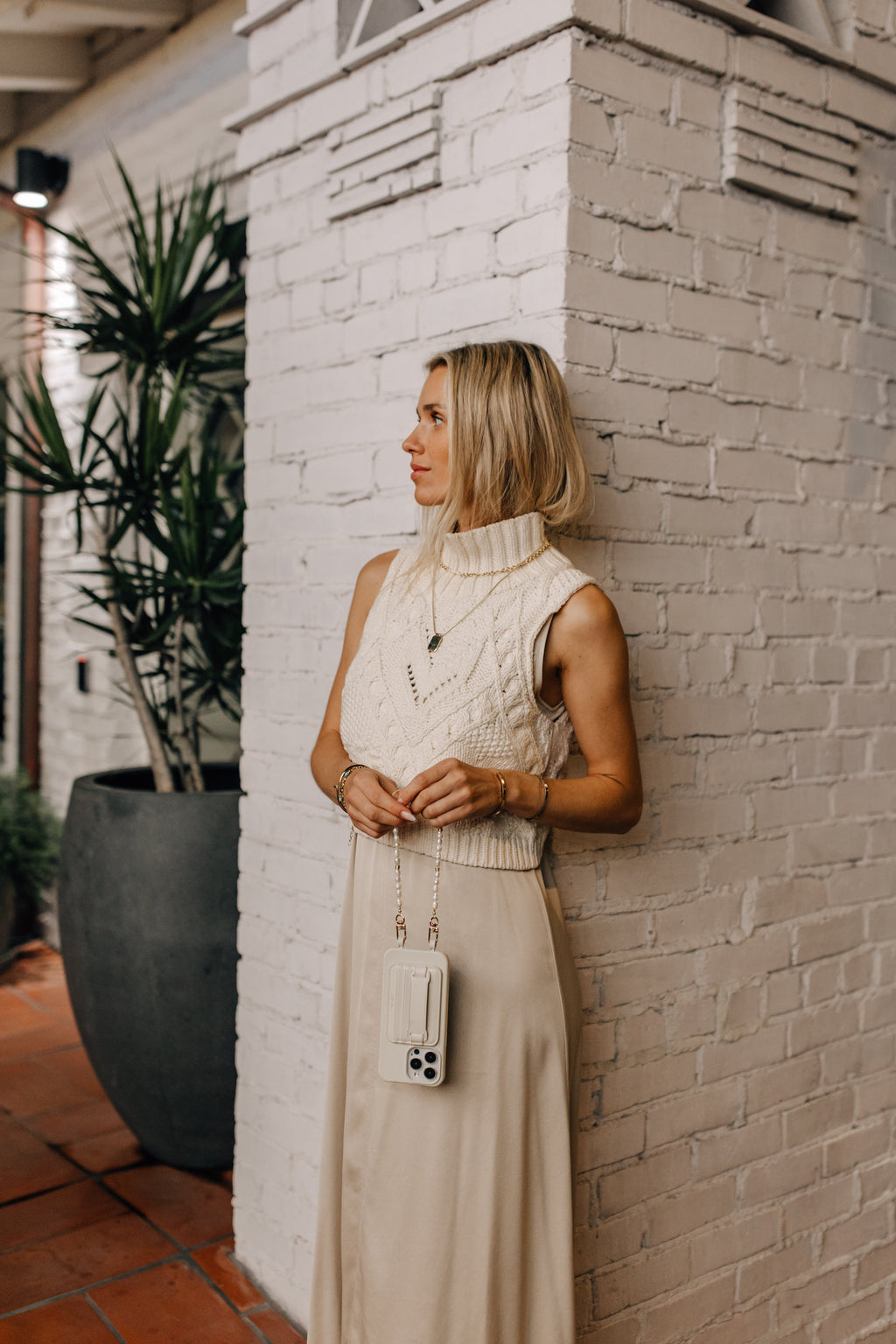 Pearl Phone Wristlet