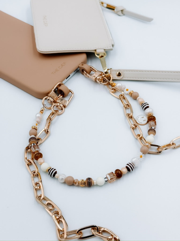 Gold Paperclip Phone Chain