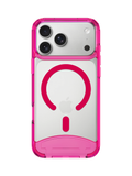 Clear Neon Pink iPhone Case - MagSafe